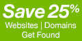 Put your Passion Online! 25% off New Products from GoDaddy.
